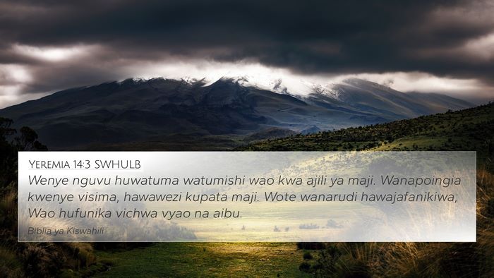 Yeremia 14:3 SWHULB Bible Verse Image