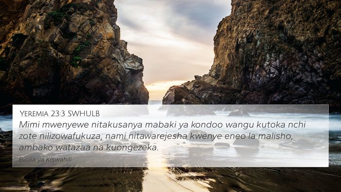 Yeremia 23:3 SWHULB Bible Verse Image