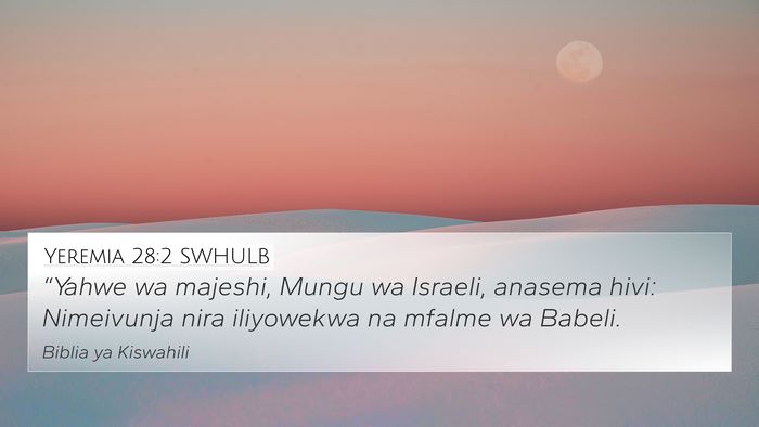 Yeremia 28:2 SWHULB Bible Verse Image