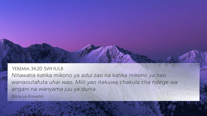 Yeremia 34:20 SWHULB Bible Verse Image