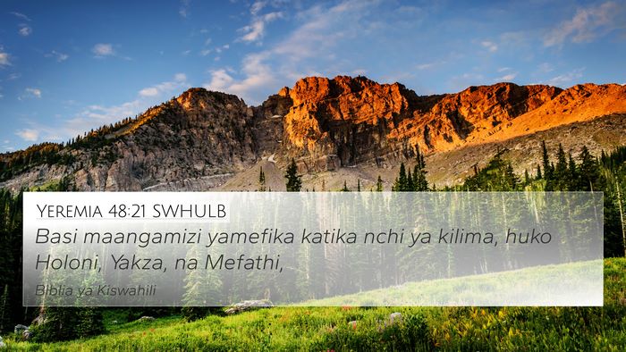 Yeremia 48:21 SWHULB Bible Verse Image