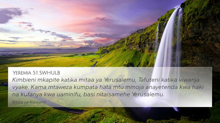Yeremia 5:1 SWHULB Bible Verse Image
