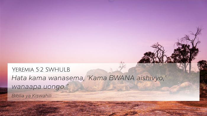 Yeremia 5:2 SWHULB Bible Verse Image