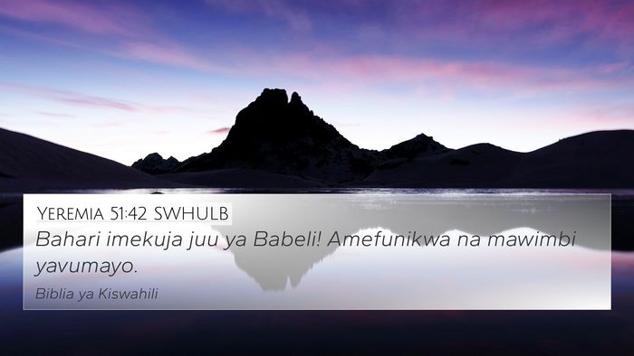Yeremia 51:42 SWHULB Bible Verse Image