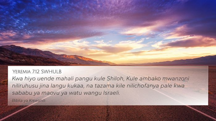 Yeremia 7:12 SWHULB Bible Verse Image