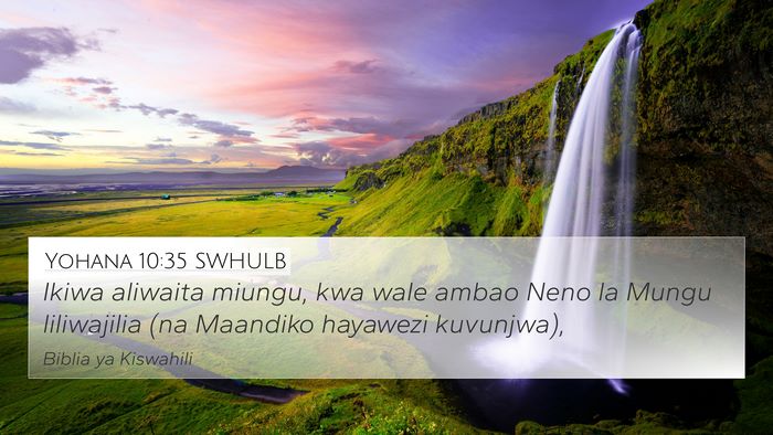 Yohana 10:35 SWHULB Bible Verse Image