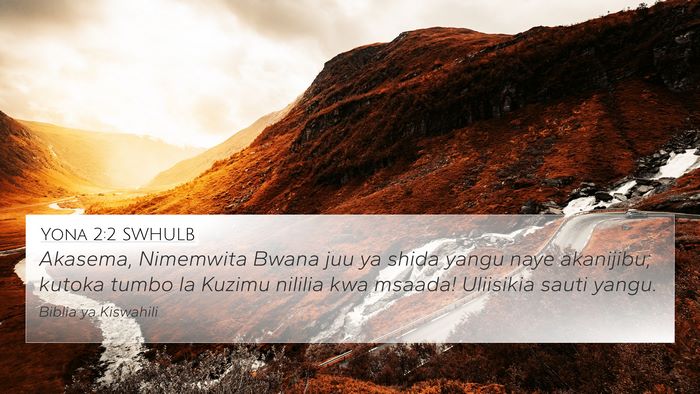 Yona 2:2 SWHULB Bible Verse Image