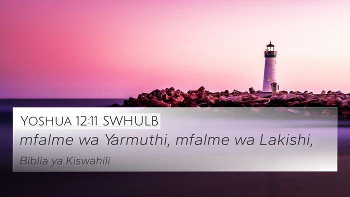 Yoshua 12:11 SWHULB Bible Verse Image