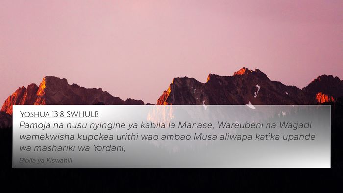 Yoshua 13:8 SWHULB Bible Verse Image