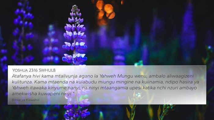 Yoshua 23:16 SWHULB Bible Verse Image