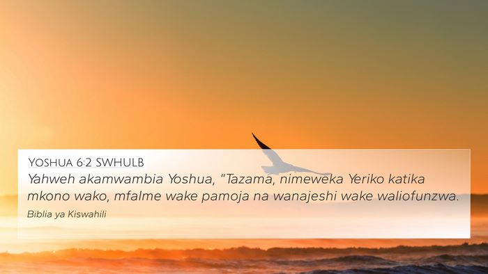 Yoshua 6:2 SWHULB Bible Verse Image