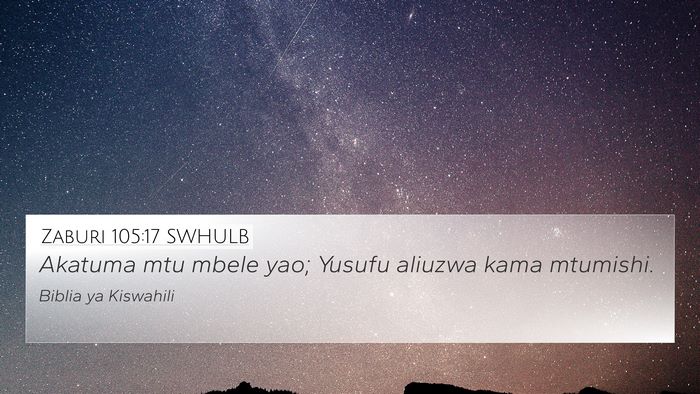 Zaburi 105:17 SWHULB Bible Verse Image