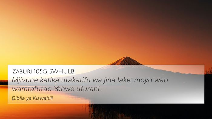 Zaburi 105:3 SWHULB Bible Verse Image