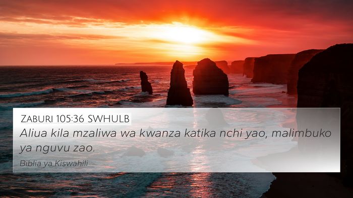 Zaburi 105:36 SWHULB Bible Verse Image