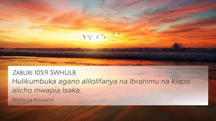 Zaburi 105:9 SWHULB Bible Verse Image