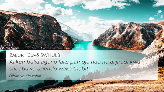 Zaburi 106:45 SWHULB Bible Verse Image
