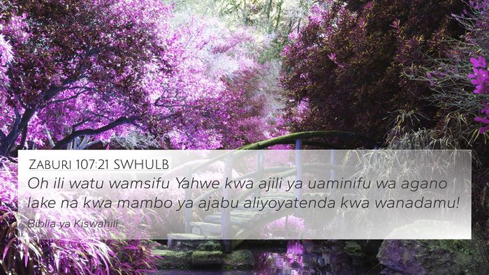 Zaburi 107:21 SWHULB Bible Verse Image