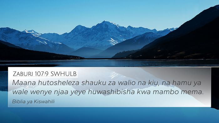 Zaburi 107:9 SWHULB Bible Verse Image