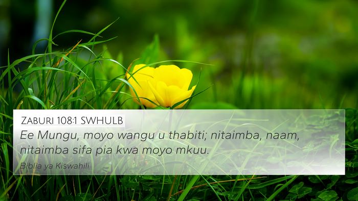 Zaburi 108:1 SWHULB Bible Verse Image