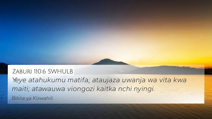 Zaburi 110:6 SWHULB Bible Verse Image