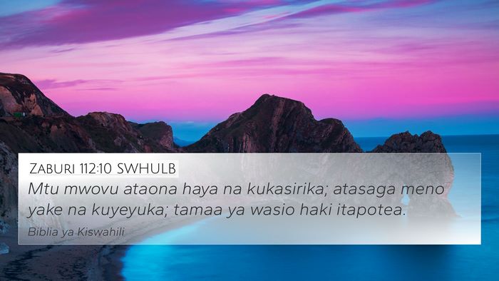 Zaburi 112:10 SWHULB Bible Verse Image