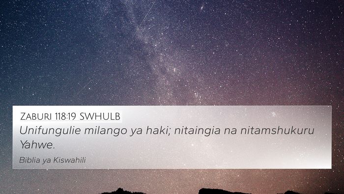 Zaburi 118:19 SWHULB Bible Verse Image