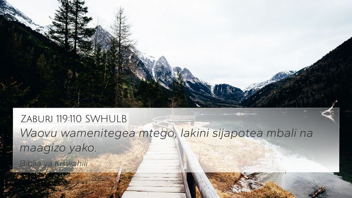 Zaburi 119:110 SWHULB Bible Verse Image