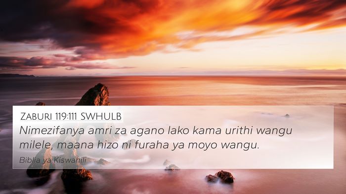 Zaburi 119:111 SWHULB Bible Verse Image