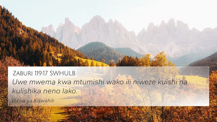 Zaburi 119:17 SWHULB Bible Verse Image