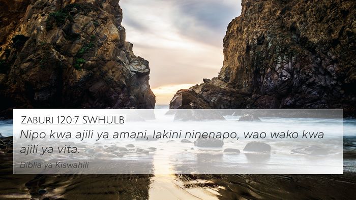 Zaburi 120:7 SWHULB Bible Verse Image