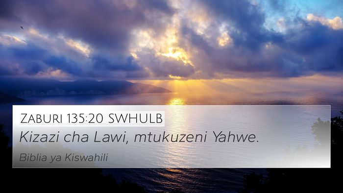 Zaburi 135:20 SWHULB Bible Verse Image