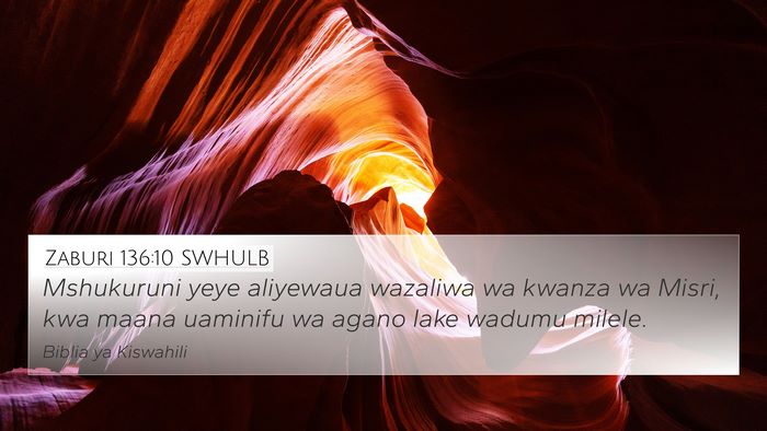 Zaburi 136:10 SWHULB Bible Verse Image