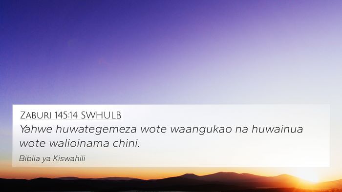 Zaburi 145:14 SWHULB Bible Verse Image