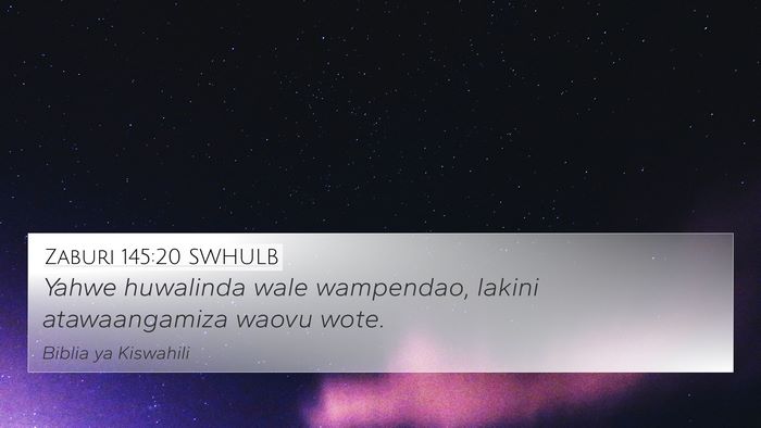Zaburi 145:20 SWHULB Bible Verse Image