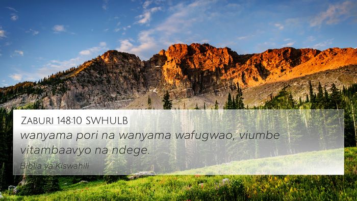 Zaburi 148:10 SWHULB 4K Wallpaper - wanyama pori na wanyama wafugwao, viumbe - 4K Wallpaper Bible Verse