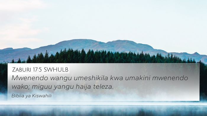 Zaburi 17:5 SWHULB Bible Verse Image