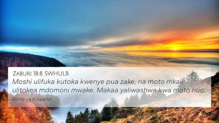 Zaburi 18:8 SWHULB Bible Verse Image