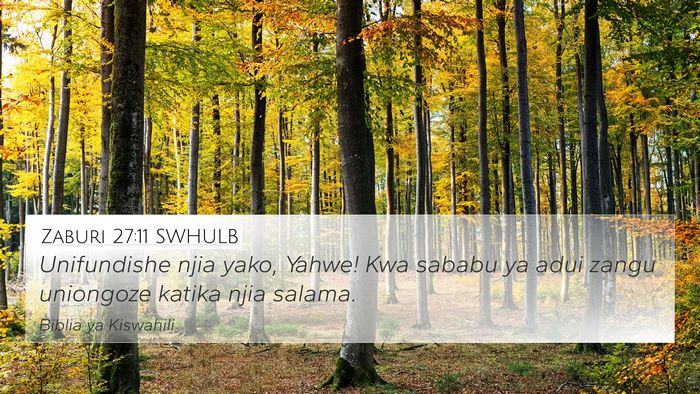 Zaburi 27:11 SWHULB Bible Verse Image