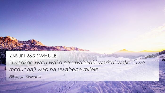 Zaburi 28:9 SWHULB Bible Verse Image