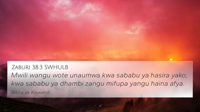 Zaburi 38:3 SWHULB Bible Verse Image