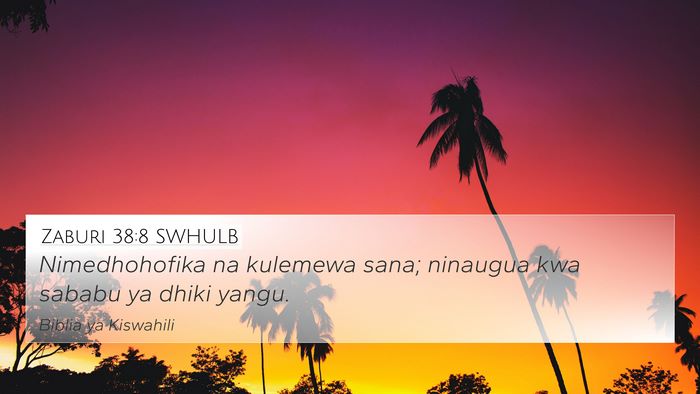 Zaburi 38:8 SWHULB Bible Verse Image