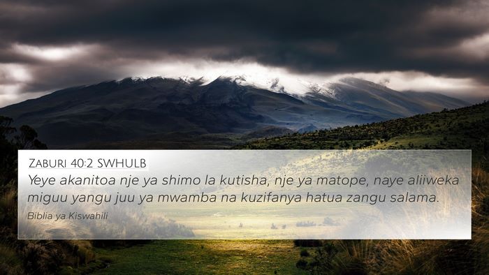 Zaburi 40:2 SWHULB Bible Verse Image