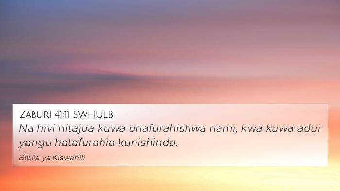 Zaburi 41:11 SWHULB Bible Verse Image