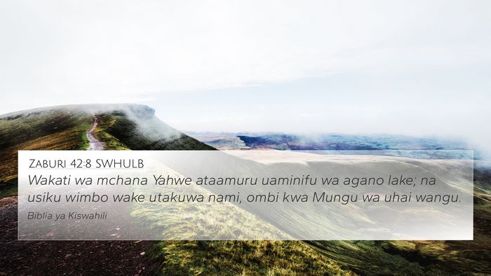Zaburi 42:8 SWHULB Bible Verse Image