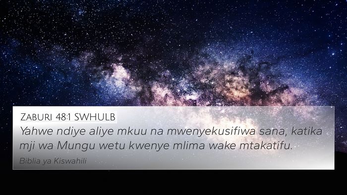 Zaburi 48:1 SWHULB Bible Verse Image