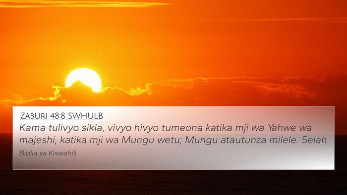 Zaburi 48:8 SWHULB Bible Verse Image