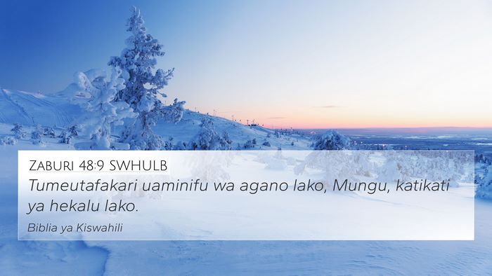 Zaburi 48:9 SWHULB Bible Verse Image