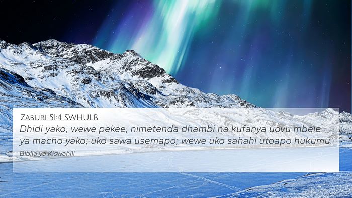 Zaburi 51:4 SWHULB Bible Verse Image
