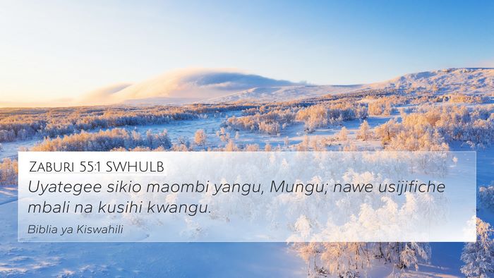Zaburi 55:1 SWHULB Bible Verse Image