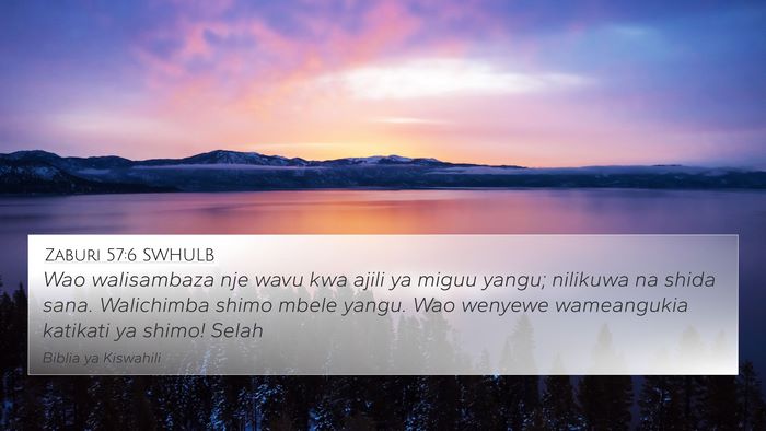 Zaburi 57:6 SWHULB Bible Verse Image